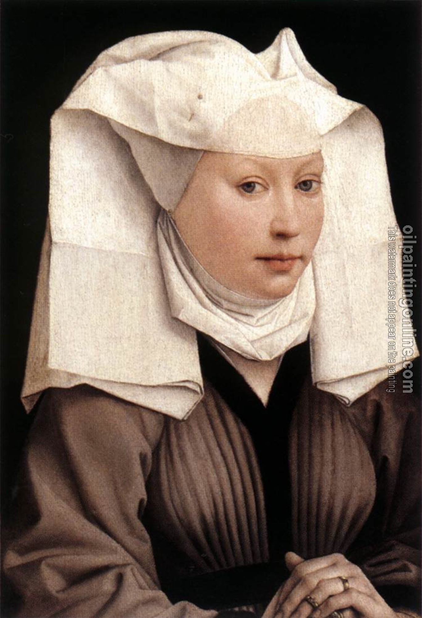 Weyden, Rogier van der - Lady Wearing a Gauze Headdress